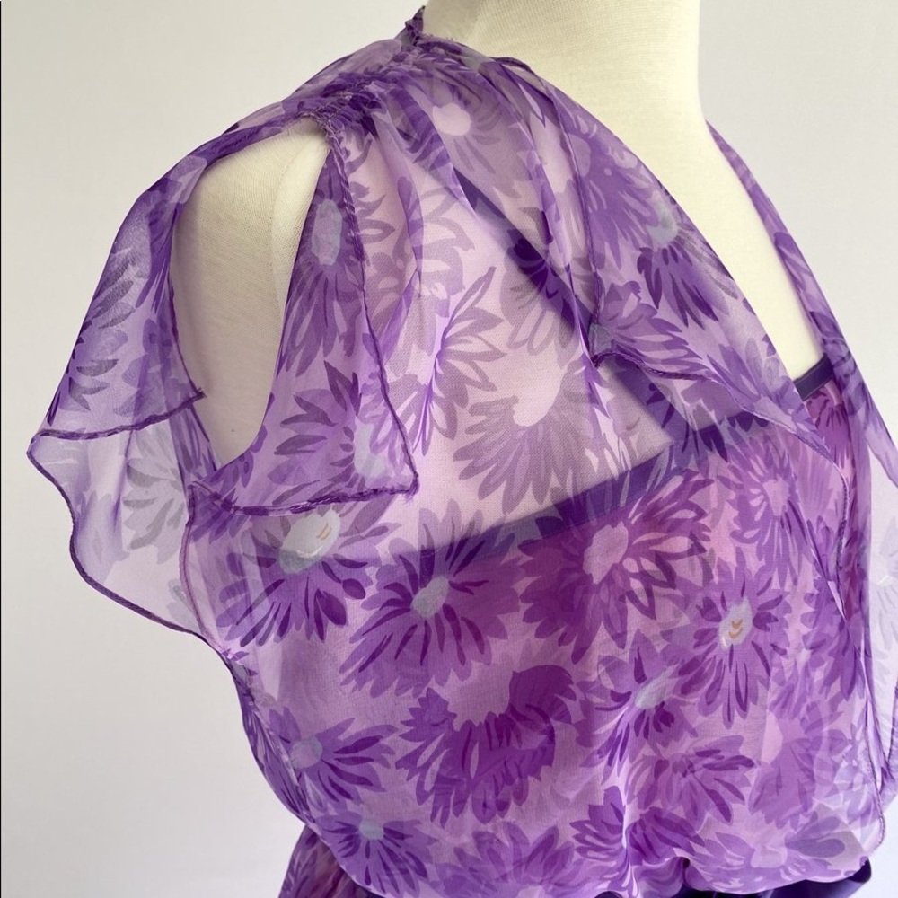Vtg Enchanted Aster Dress S - Picture 4 of 7